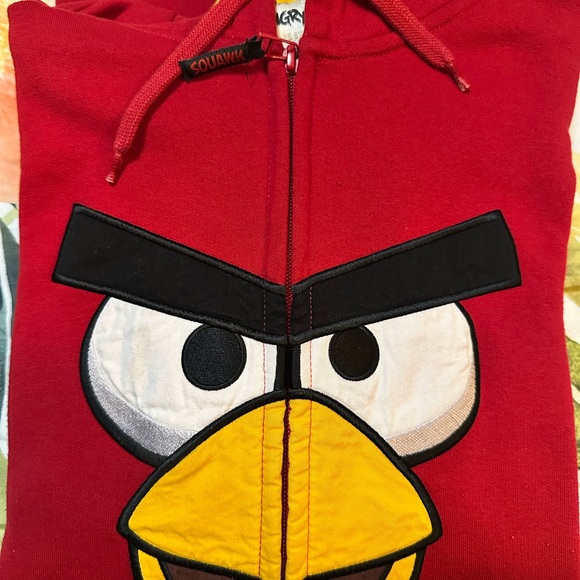 Red Character Graphic Men's Jacket - Picture 3 of 8